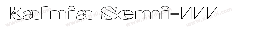 Kalnia Semi字体转换 Kalnia Semi字体转换